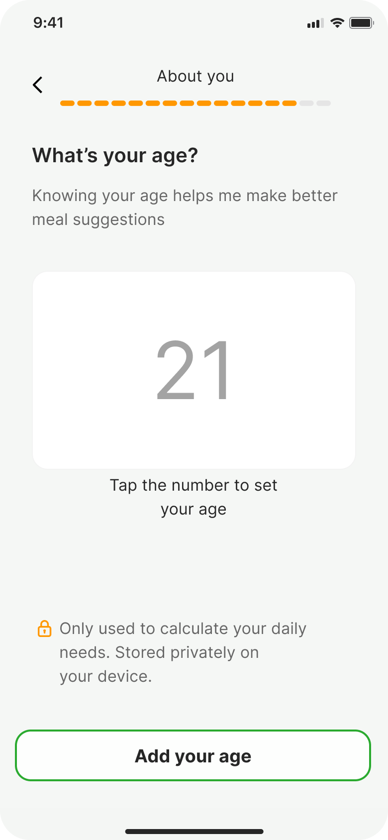 Age screen