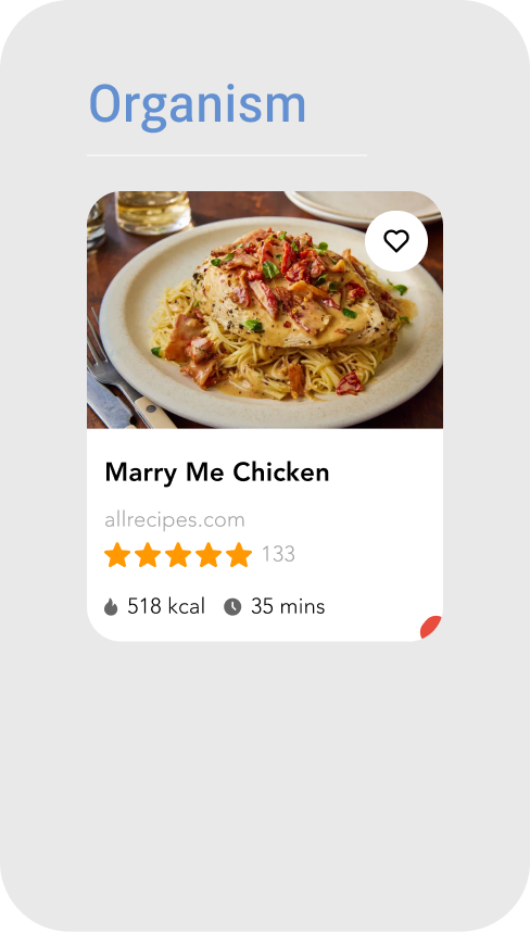 Atomic design — Organism